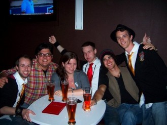 Taken about four seconds after we all met for the first time